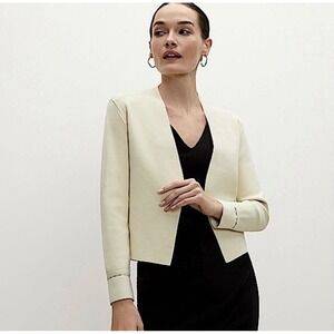 MM Lafleur Sant Ambroeus Jardigan in Ivory XS